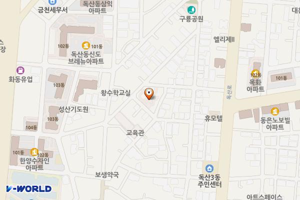 독산본동 다목적 위치 지도 — 서울특별시 금천구 시흥대로150길 56