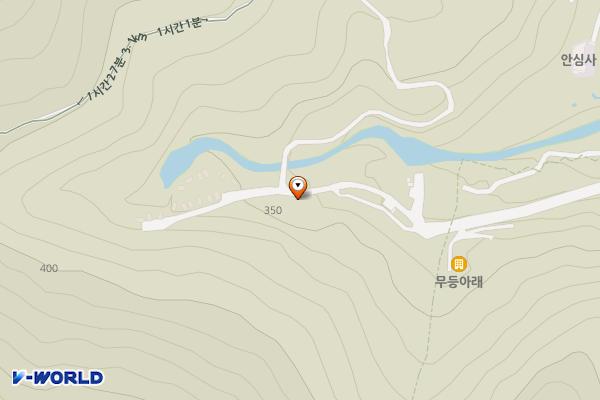 안양산 공중화장실 위치 지도 — 전남광주통합특별시 화순군 이서면 영평리  산 93-2