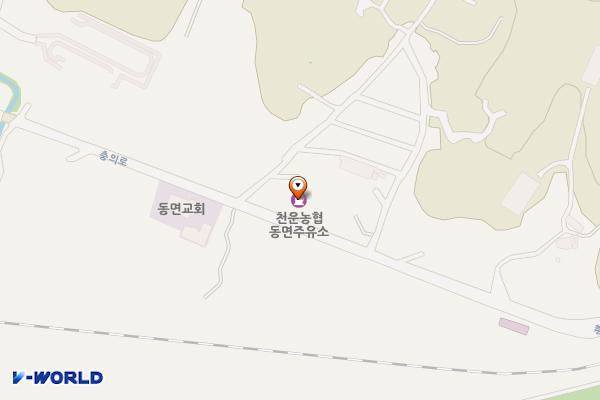 천운농협 동면주유소 공중화장실 위치 지도 — 전남광주통합특별시 화순군 동면 충의로 833