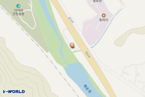 백용리 국도변 공중화장실 위치 지도 — 전남광주통합특별시 화순군 동면 화순로 392