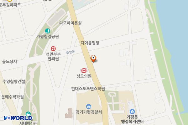 가평읍 노상주차장 7구간 위치 지도 — 경기도 가평군 가평읍 연인길 4