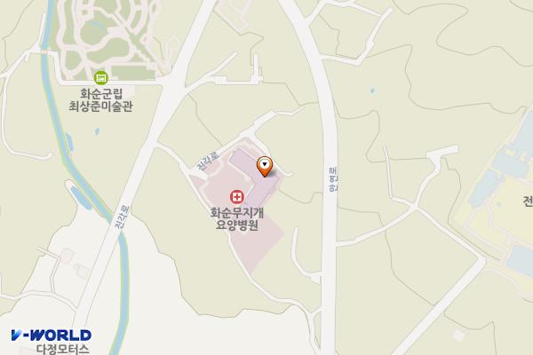 화순무지개요양병원 위치 지도 — 전남광주통합특별시 화순군 화순읍 진각로 242-8