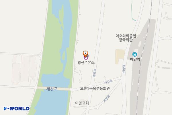 영신주유소 공중화장실 위치 지도 — 전남광주통합특별시 화순군 이양면 학포로 605