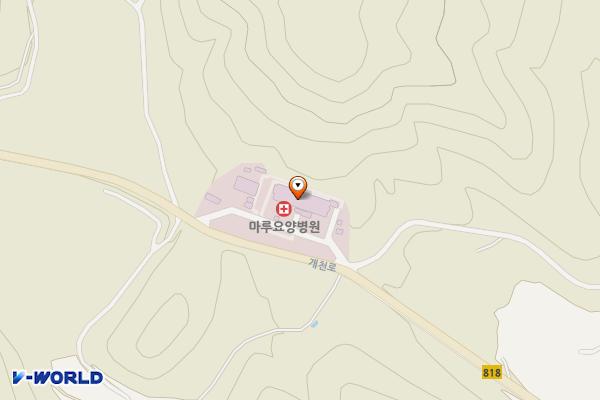 마루요양병원 위치 지도 — 전남광주통합특별시 화순군 춘양면 개천로 249