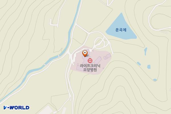 뉴라이프요양병원 위치 지도 — 전남광주통합특별시 화순군 동면 운곡길 6-75