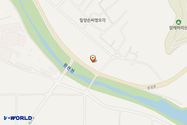 모산리 공중화장실 위치 지도 — 전남광주통합특별시 화순군 한천면 모산리 104-1