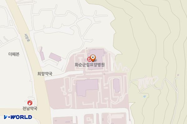 화순군립요양병원 위치 지도 — 전남광주통합특별시 화순군 화순읍 서양로 330