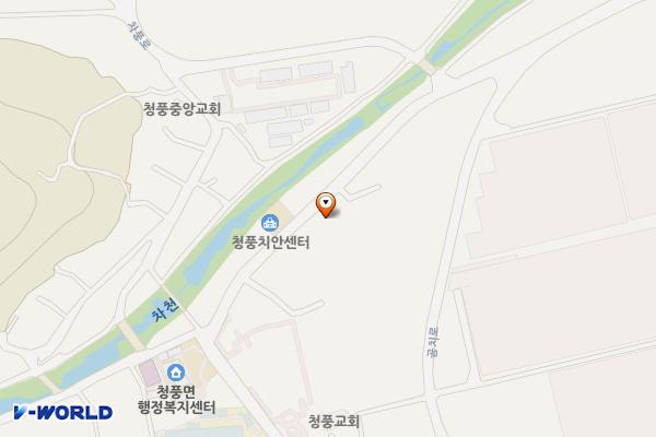 화순청풍우체국 위치 지도 — 전남광주통합특별시 화순군 청풍면 평지촌길 23