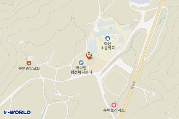 화순백아우체국 위치 지도 — 전남광주통합특별시 화순군 백아면 학천길 24 백아면우체국