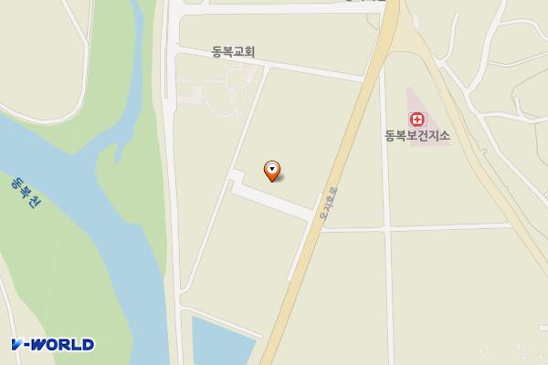동복 공동생활홈 공중화장실 위치 지도 — 전남광주통합특별시 화순군 동복면 천변리  113-7