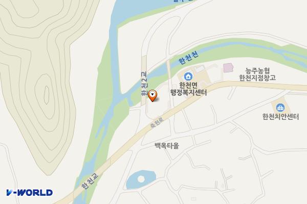 한천면 복지회관 화장실 위치 지도 — 전남광주통합특별시 화순군 한천면 죽헌로 259