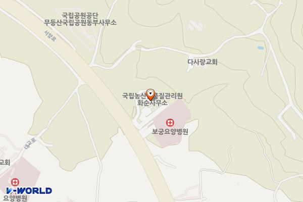 국립농산물품질관리원 화순지부 위치 지도 — 전남광주통합특별시 화순군 화순읍 서양로 374-2, 농산물품질관리원