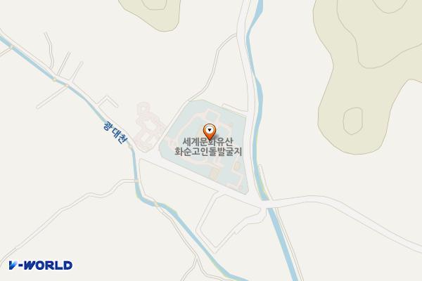 화순고인돌보호각 공중화장실 위치 지도 — 전남광주통합특별시 화순군 춘양면 지동길 10