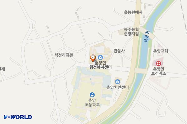 춘양면행정복지센터화장실 위치 지도 — 전남광주통합특별시 화순군 춘양면 돌정3길 12