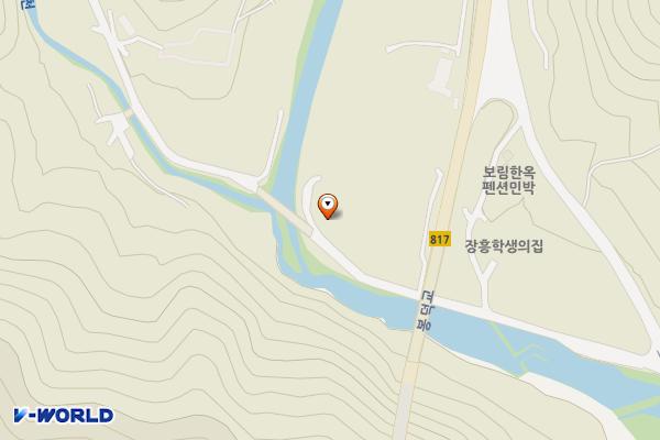 봉덕교 위치 지도 — 전남광주통합특별시 장흥군 유치면 봉덕신덕길 36