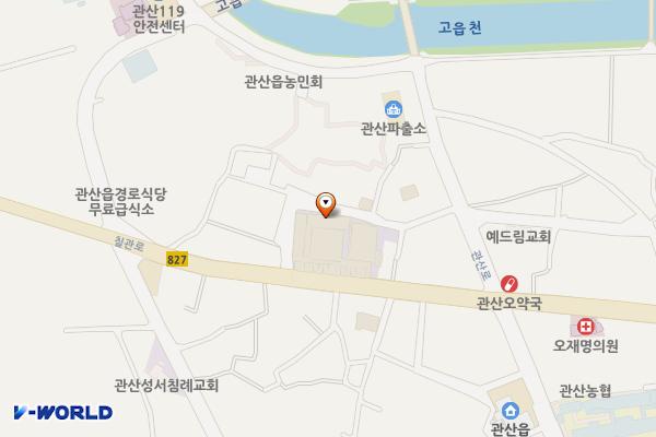 수산물회센터 2층 위치 지도 — 전남광주통합특별시 장흥군 관산읍 옥당2길 2
