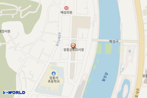 오일시장 위치 지도 — 전남광주통합특별시 장흥군 장흥읍 토요시장3길 15