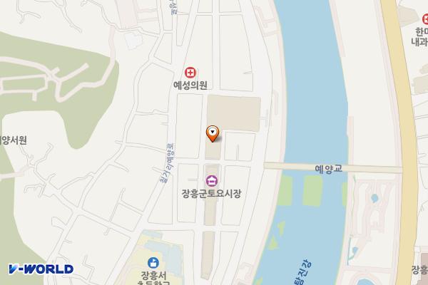 상설시장2층 서편 위치 지도 — 전남광주통합특별시 장흥군 장흥읍 토요시장1길 53