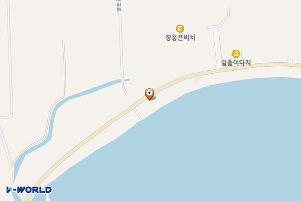 여다지해변 위치 지도 — 전남광주통합특별시 장흥군 안양면 한승원산책길 75