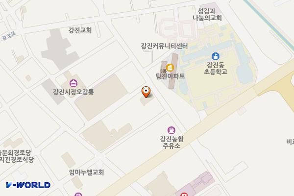 (구)군내버스 정류장 위치 지도 — 전남광주통합특별시 강진군 강진읍 동성로 11
