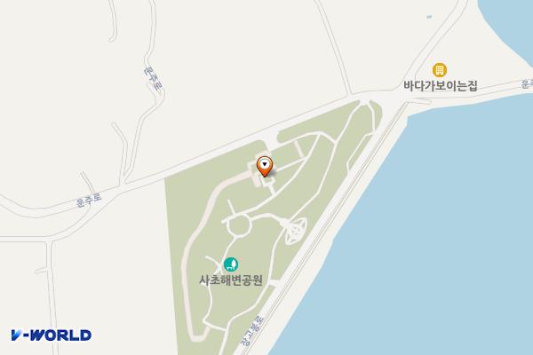 사초 해변공원 위치 지도 — 전남광주통합특별시 강진군 신전면 운주로 576