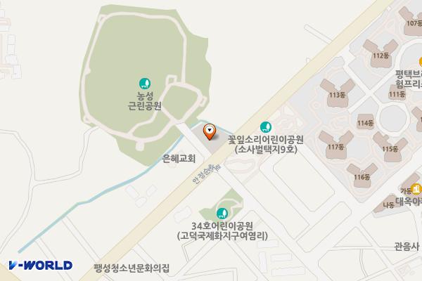 팽성읍농성공영주차장 위치 지도 — 경기도 평택시 팽성읍 안정리 42-14