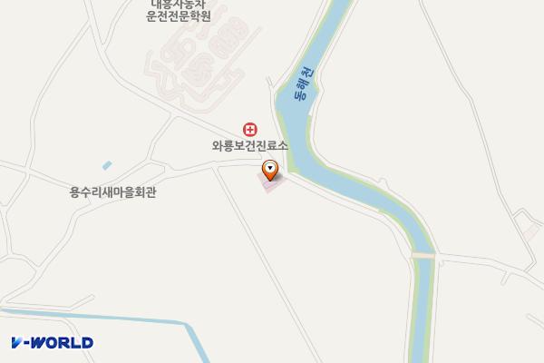 와룡보건진료소 위치 지도 — 전남광주통합특별시 해남군 북평면 와룡길 56