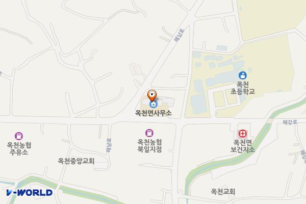 옥천면사무소 위치 지도 — 전남광주통합특별시 해남군 옥천면 해강로 5