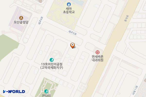 세교지구 공영주차장 위치 지도 — 경기도 평택시 세교동 14-3