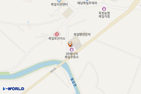 북일주유소 위치 지도 — 전남광주통합특별시 해남군 북일면 백도로 779