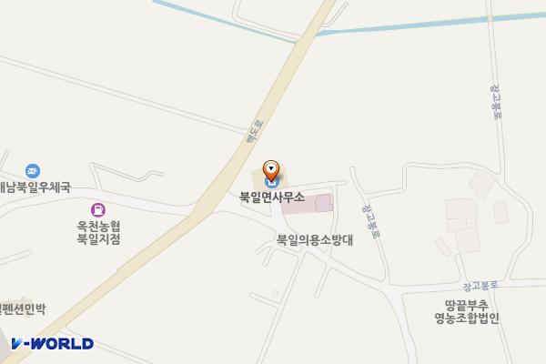 북일면사무소 위치 지도 — 전남광주통합특별시 해남군 북일면 장고봉로 5