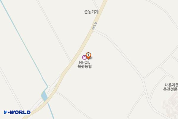 북평농협주유소 위치 지도 — 전남광주통합특별시 해남군 북평면 백도로 332