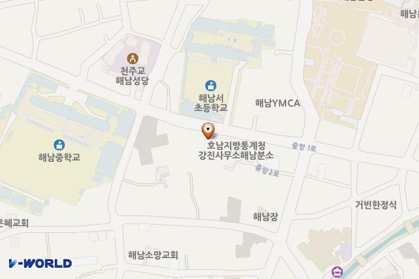 하나로마트 해남농협 위치 지도 — 전남광주통합특별시 해남군 해남읍 중앙1로 181 (성내리, 해남농협)