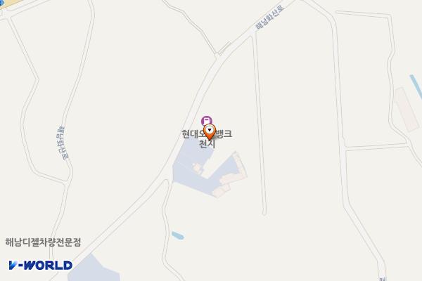 천지주유소 위치 지도 — 전남광주통합특별시 해남군 해남읍 해남화산로 139