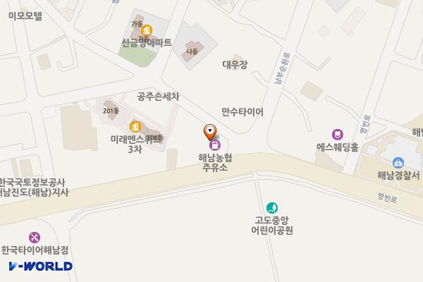 해남농협주유소 위치 지도 — 전남광주통합특별시 해남군 해남읍 남부순환로 64