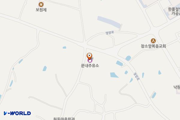 문내주유소 위치 지도 — 전남광주통합특별시 해남군 문내면 명량로 546
