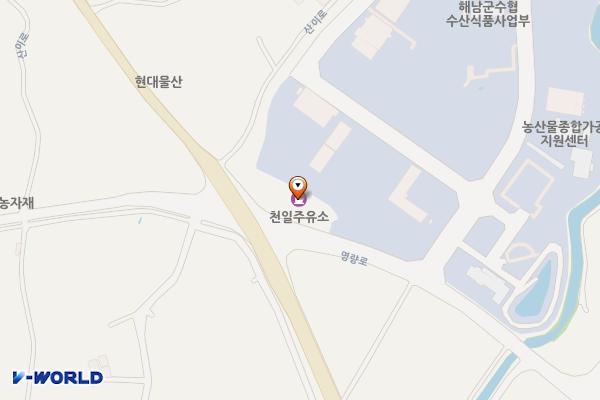 천일주유소 위치 지도 — 전남광주통합특별시 해남군 마산면 명량로 2725