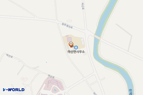마산면사무소 위치 지도 — 전남광주통합특별시 해남군 마산면 마산로 445