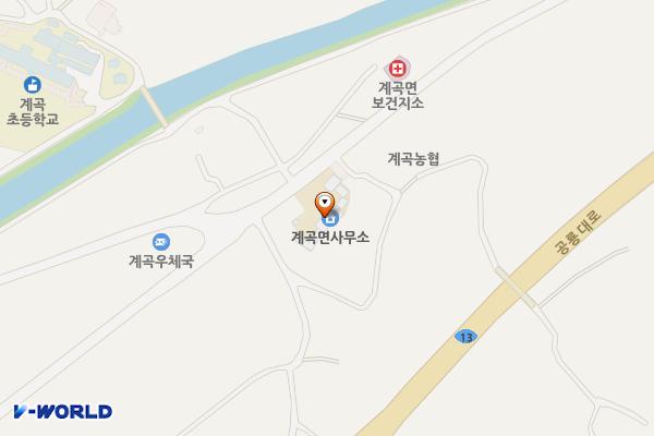 계곡면사무소 위치 지도 — 전남광주통합특별시 해남군 계곡면 해남로 1442