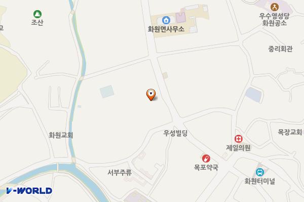 화원농협 위치 지도 — 전남광주통합특별시 해남군 화원면 신평리길 2 (금평리, 화원농협)