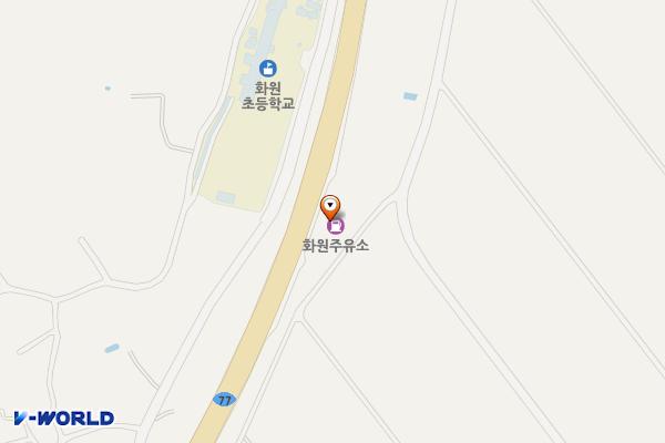 화원주유소 위치 지도 — 전남광주통합특별시 해남군 화원면 관광레저로1182