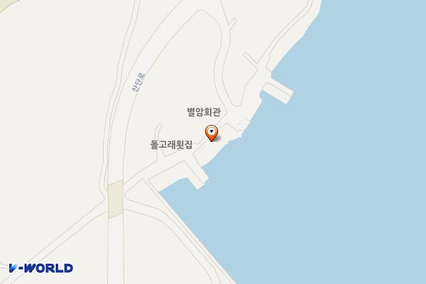 화원 별암리 위치 지도 — 전남광주통합특별시 해남군 화원면 영호길 42-18