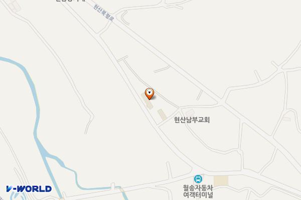 현산월송5일시장 위치 지도 — 전남광주통합특별시 해남군 현산면 월송리 279-1