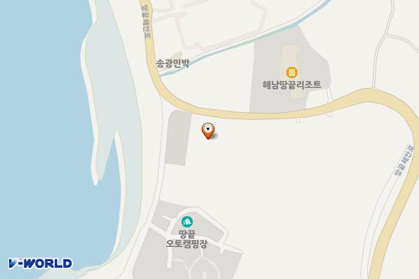 송호해수욕장4화장실 위치 지도 — 전남광주통합특별시 해남군 송지면 송호리 1051