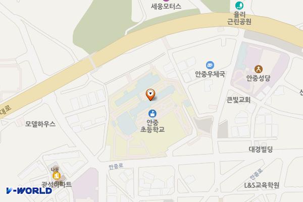 안중 제2공영주차장 위치 지도 — 경기도 평택시 안중읍 안중리 245-9