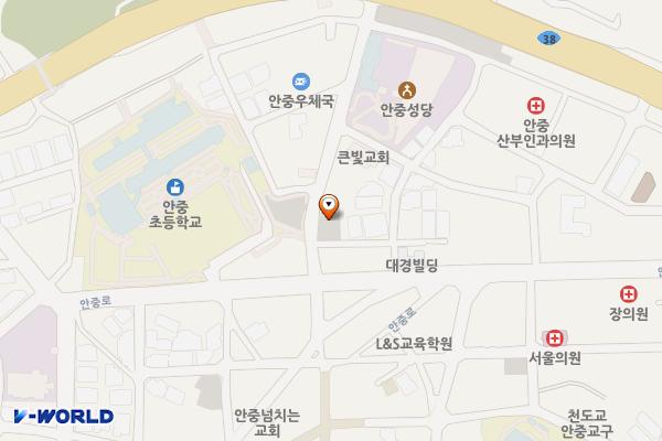 안중상업지역 공영주차장 위치 지도 — 경기도 평택시 안중읍 안중리 245-3