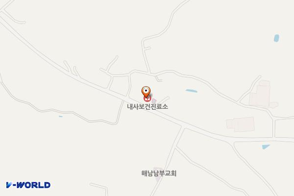 내사보건진료소 위치 지도 — 전남광주통합특별시 해남군 해남읍 내사길 502