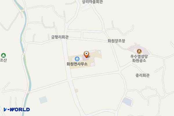 화원보건지소 위치 지도 — 전남광주통합특별시 해남군 화원면 금평길 32-1