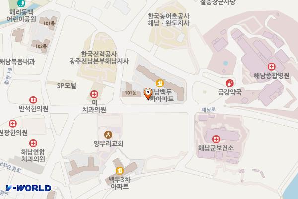 지역자활센터 위치 지도 — 전남광주통합특별시 해남군 해남읍 해남로 31