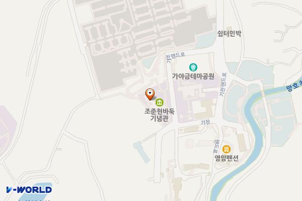 조훈현바둑기념관 위치 지도 — 전남광주통합특별시 영암군 영암읍 기찬랜드로 42, 氣건강센터